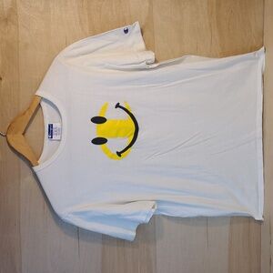 Champion Crewneck Yellow Smiley Face Tshirt
